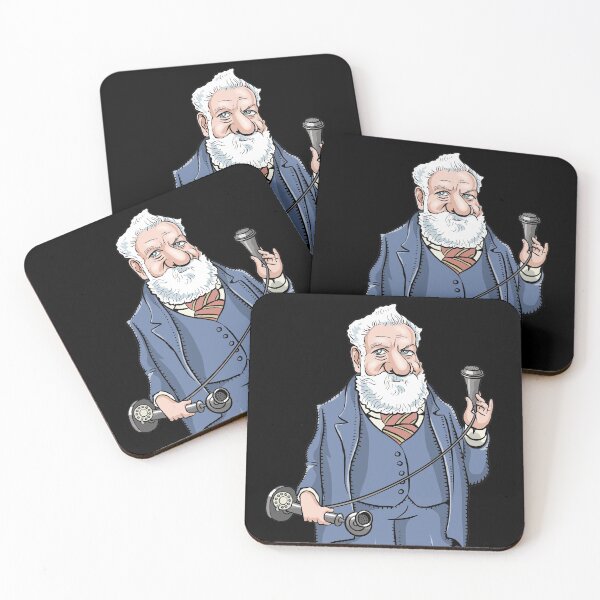 Item preview, Alexander Graham Bell designed and sold by MacKaycartoons.