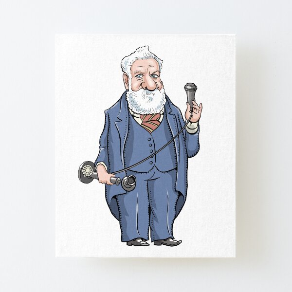 Alexander Graham Bell Canvas Mounted Print
