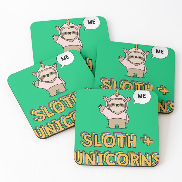 Item preview, FUNNY SLOTH + UNICORNS DESIGN  designed and sold by Picspot.