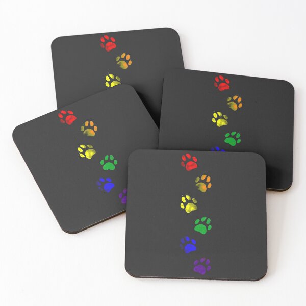 Item preview, Colourful Paw Faded Pattern designed and sold by SpitsPixels.