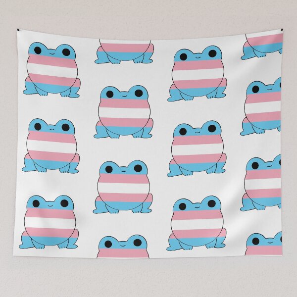 Item preview, Trans Frog  designed and sold by Nonbinaryfrog.