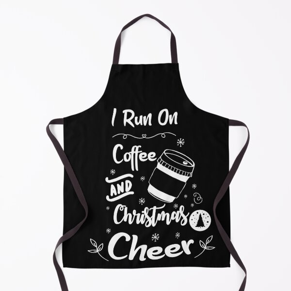 Item preview, I Run On Coffee and Christmas Cheer funny meme designed and sold by Stella Clue.