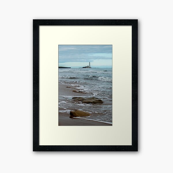 Item preview, St marys lighthouse whitley bay from the beach  designed and sold by tynesidephotos.