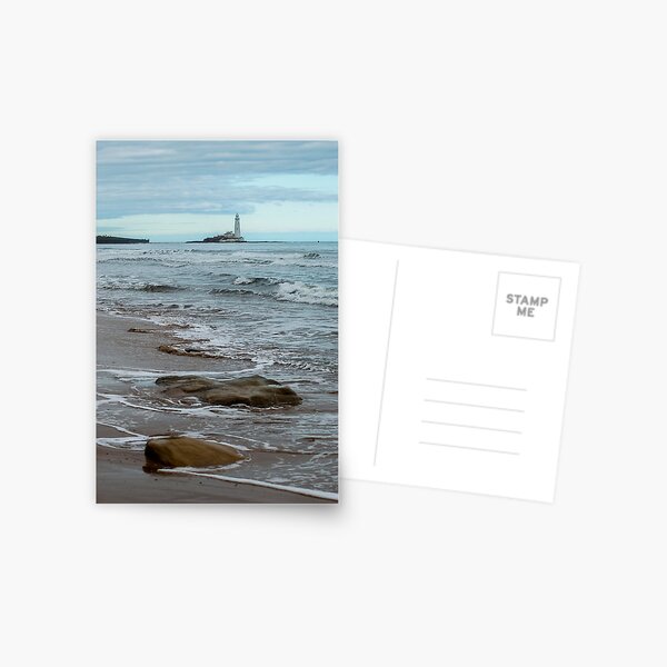 Item preview, St marys lighthouse whitley bay from the beach  designed and sold by tynesidephotos.