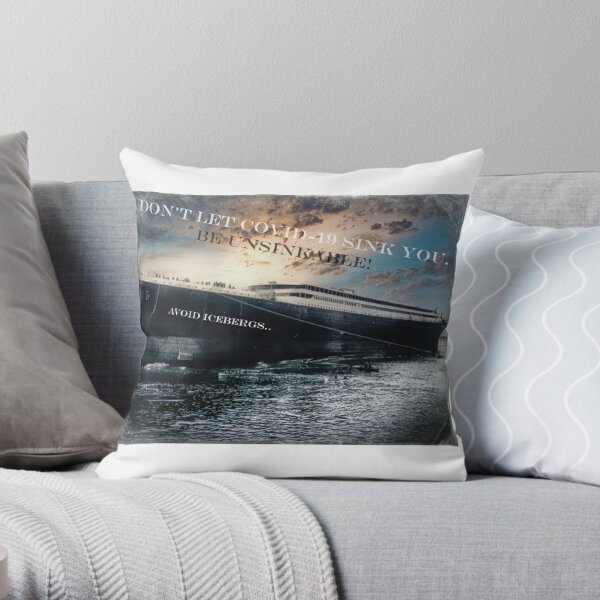 Don't Text And Titanic Funny Throw Pillows