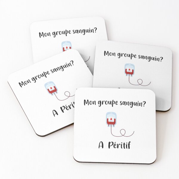 Item preview, My blood type A peritif designed and sold by Curlyhaire.