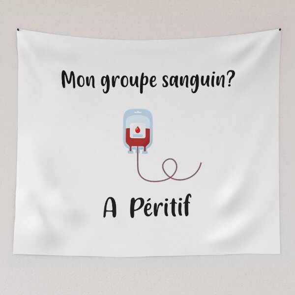 Item preview, My blood type A peritif designed and sold by Curlyhaire.