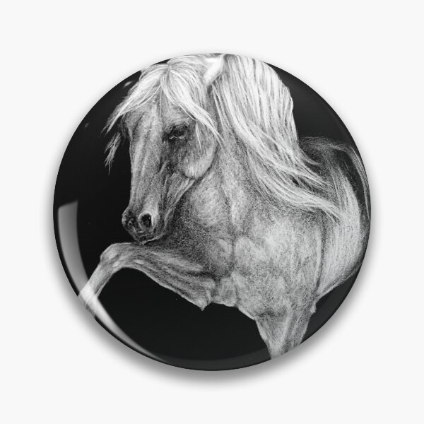 Item preview, Andalusian stallion drawing designed and sold by horseaddicted.