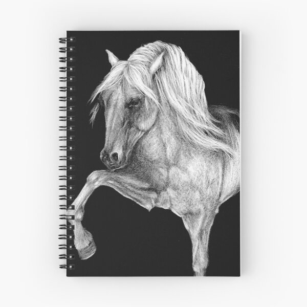 Item preview, Andalusian stallion drawing designed and sold by horseaddicted.