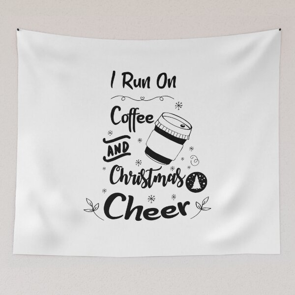 Item preview, Copy of I Run On Coffee and Christmas Cheer funny meme designed and sold by Stella Clue.