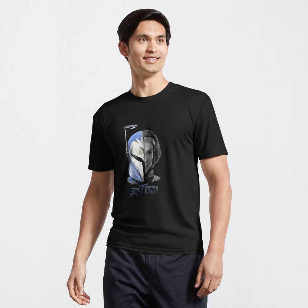 The Manda I0 Rian Bo Katan Split Face R17 T Shirt By Mizellandrea Redbubble