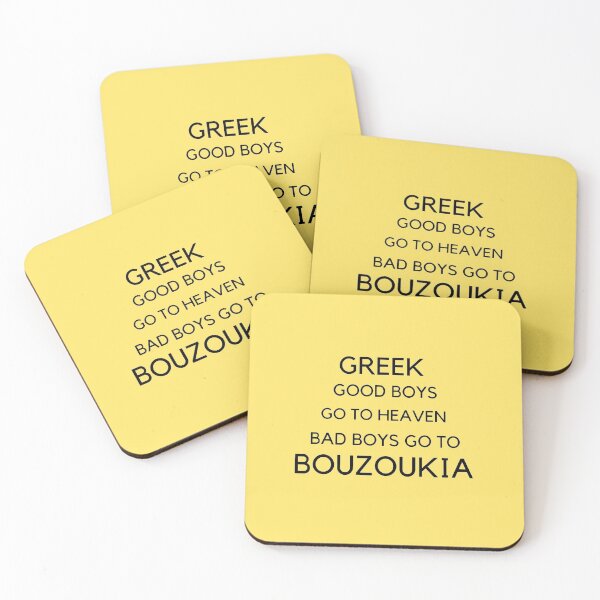 Item preview, Greek Good Boys Go to Heaven Bad Boys Go to Bouzoukia designed and sold by TheGreekGuy.