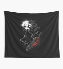 Red Walking Misfits Wall Tapestry