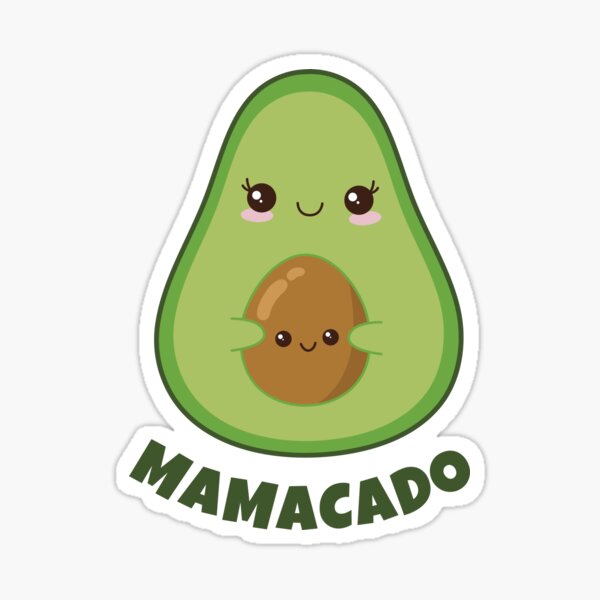 Mamacado pregnancy avacado Sticker
