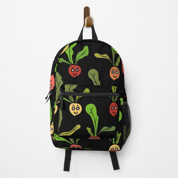 Item preview, Cute and Colorful Radish Pattern (black) designed and sold by Davey's Designs.