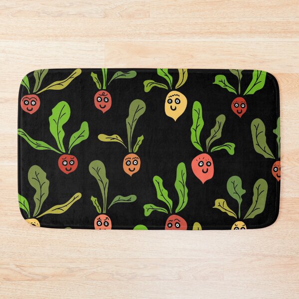 Item preview, Cute and Colorful Radish Pattern (black) designed and sold by Davey's Designs.