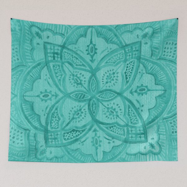 Item preview, Turquoise moroccan mandala designed and sold by Carolin Bentbib.