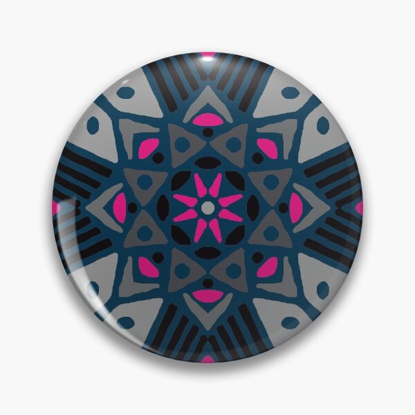 Item preview, Tribal kaleidoscope pink and grey V2 designed and sold by CE-Designs.