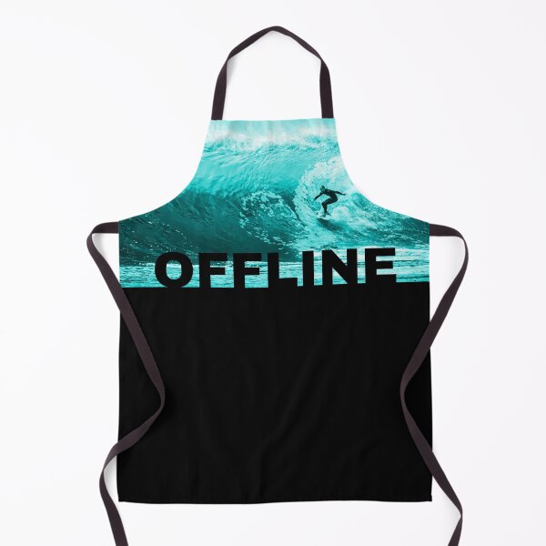 Item preview, Surfing Offline - Bold letters with surfer riding a wave designed and sold by Sociojunkie.