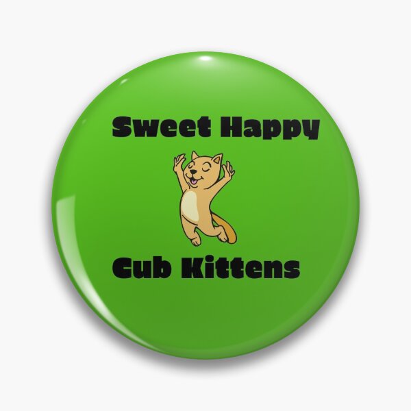 Item preview, Green sweet happy cub kittens  designed and sold by DamaliePierre.