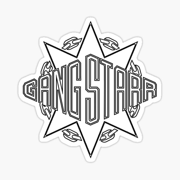 Gang Starr Logo Vinyl Decal Sticker 5.5" X 6" Each 