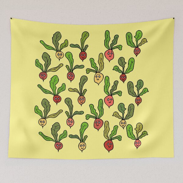 Item preview, Cute and Colorful Radish Pattern (yellow) designed and sold by Davey's Designs.