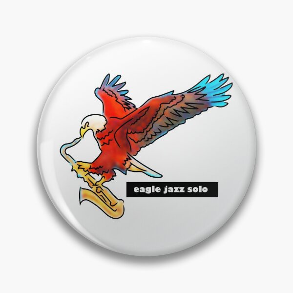 Item preview, eagle playing a jazz solo designed and sold by Xdelacra.