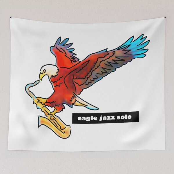 Item preview, eagle playing a jazz solo designed and sold by Xdelacra.