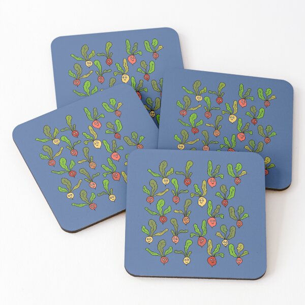 Item preview, Cute and Colorful Radish Pattern (blue) designed and sold by Davey's Designs.