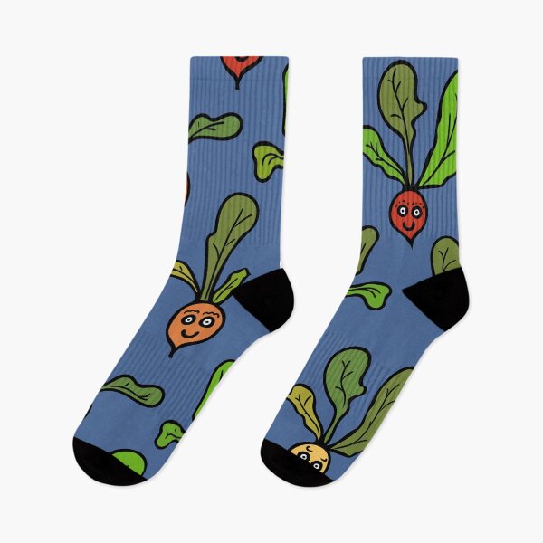 Item preview, Cute and Colorful Radish Pattern (blue) designed and sold by Davey's Designs.