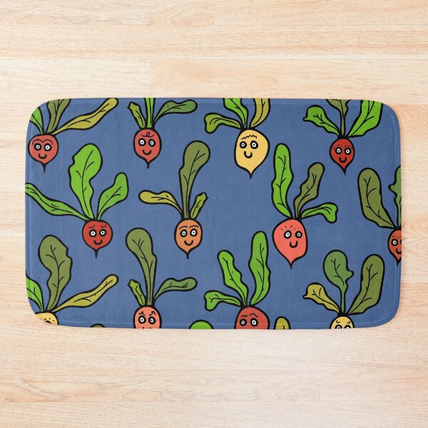 Item preview, Cute and Colorful Radish Pattern (blue) designed and sold by Davey's Designs.