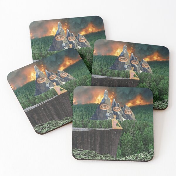 Item preview, Vintage Style Art Collage - Burning Forest designed and sold by mildlyironic.