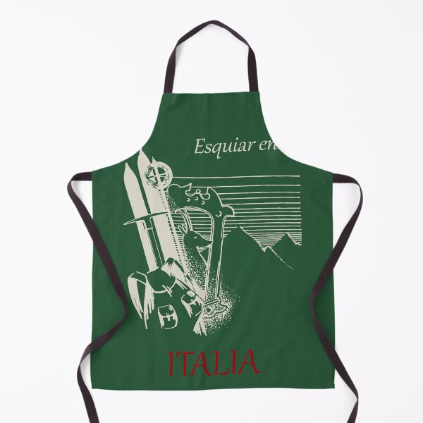 Item preview, Esquiar en Italia - Esquí en Italia - Cartel vintage de turismo de montaña en los colores de la bandera italiana designed and sold by Vintage-TM.