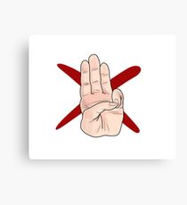 Three Finger Salute Canvas Print