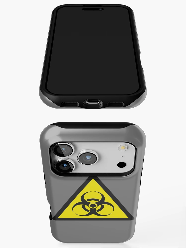 Thumbnail 3 of 4, iPhone Case, Biohazard Triangular Sign designed and sold by SpitsPixels.