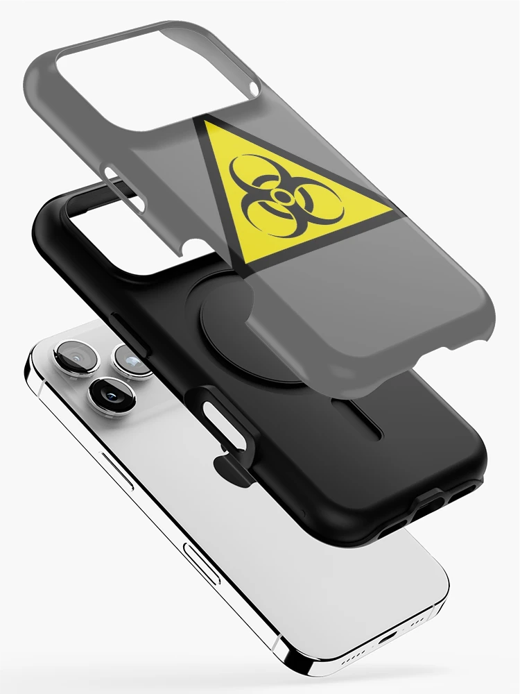 Thumbnail 2 of 4, iPhone Case, Biohazard Triangular Sign designed and sold by SpitsPixels.