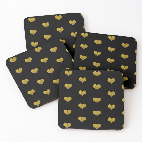 Item preview, Golden Light Glittering Heart Pattern designed and sold by oxoxoxo.