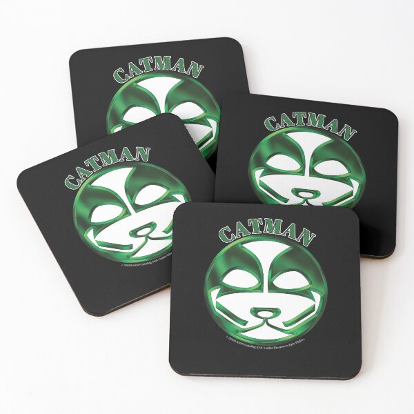 Item preview, Green Catman Artwork - Round - Kiss designed and sold by Stuart Jones.