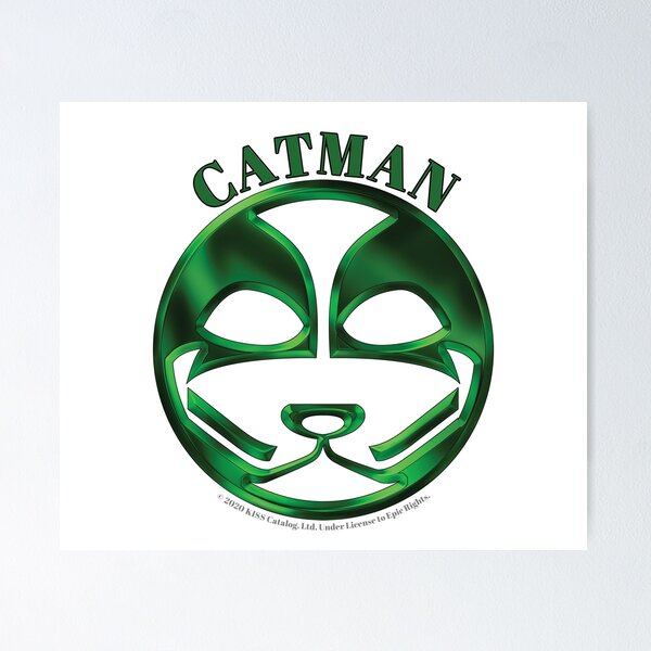 Artikelvorschau, Green Catman Artwork - Rund - Kuss entworfen und verkauft von Stuart Jones.