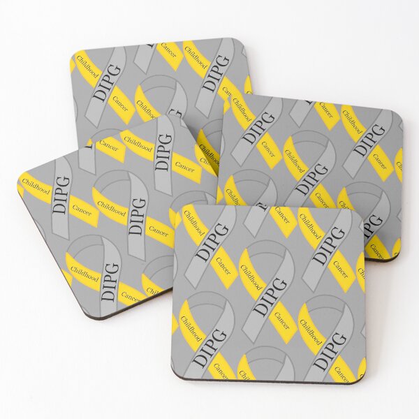 Item preview, DIPG Childhood brain cancer ribbon designed and sold by AFordhamDesigns.