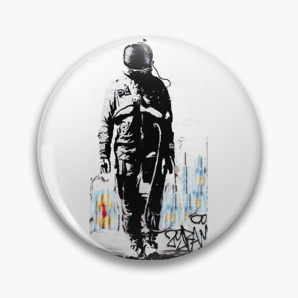 Item preview, Banksy Astronaut Spaceman Art designed and sold by Timebomb-Tees.