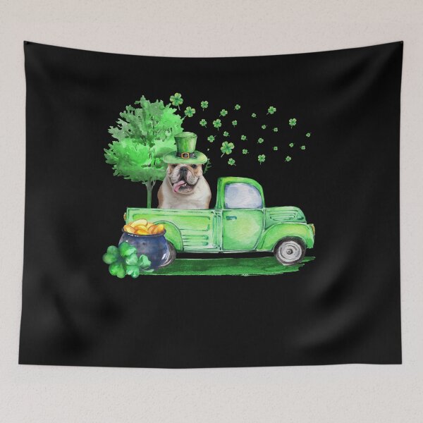 Item preview, St Patrick's Day Bull Dog Lovers Gift T-Shirt designed and sold by ElizabethWyland.