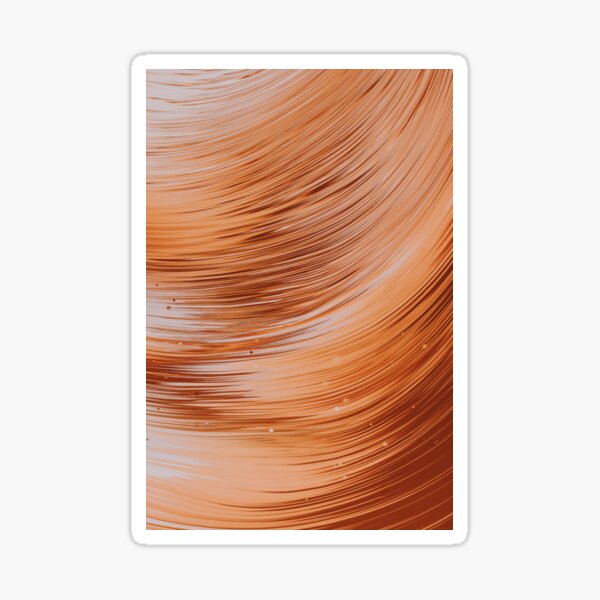 Warm circular acrylic abstract Sticker