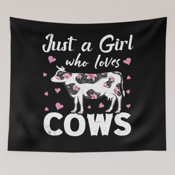 Item preview, Just a Girl Who Love Cows Funny Cowgirls Gifts Dairy Farming designed and sold by topdesignarts.