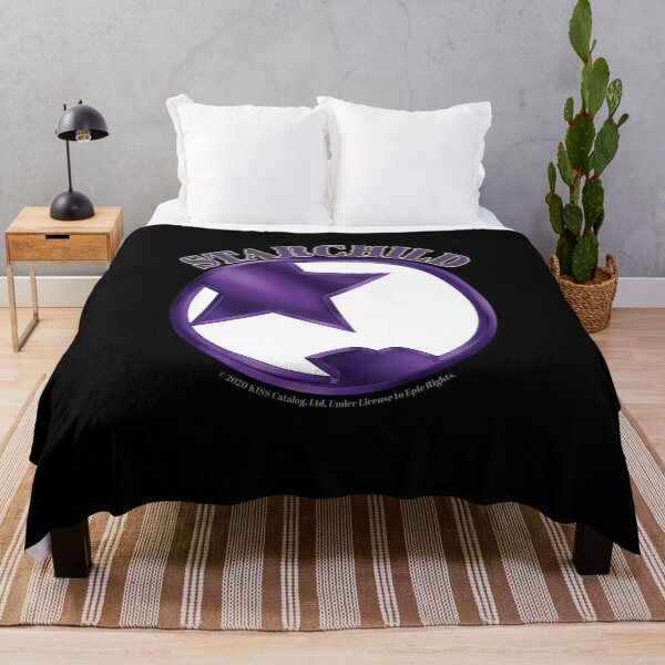 Item preview, Purple Starchild Artwork - Round - Kiss designed and sold by Stuart Jones.