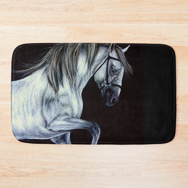 Item preview, Grey andalusian stallion drawing designed and sold by horseaddicted.