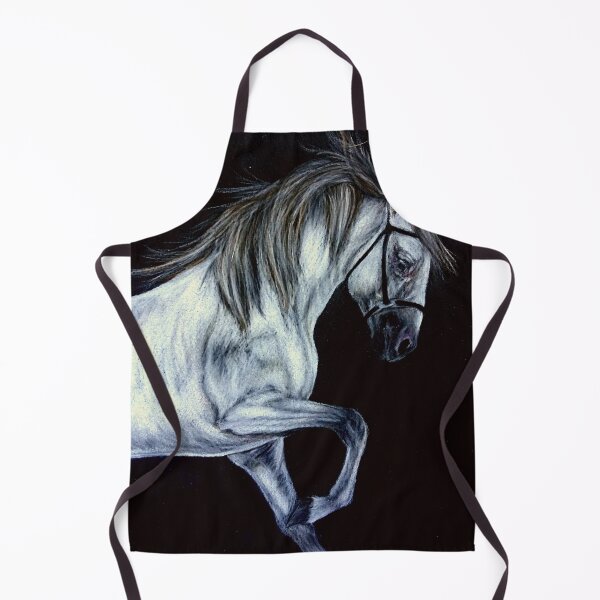 Item preview, Grey andalusian stallion drawing designed and sold by horseaddicted.