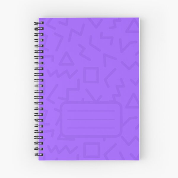 Item preview, Violet Spiral Book with Name Slip (Sky Blue Spiral Notebook with Name Slip) line patterns designed and sold by Mushrankhan.