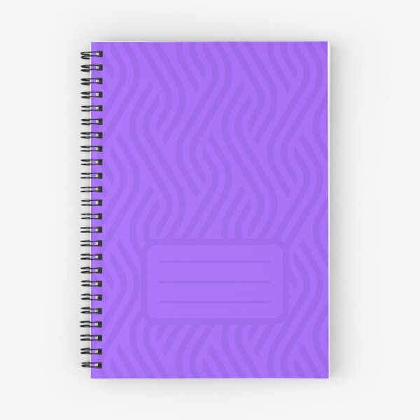 Item preview, Violet Spiral Book with Name Slip (Sky Blue Spiral Notebook with Name Slip) vector geometric diagonal fabric waves seamless texture designed and sold by Mushrankhan.