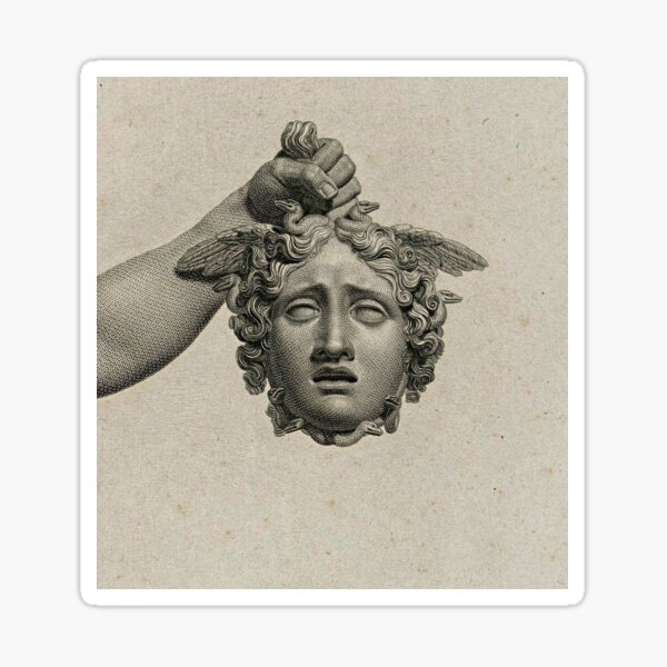 Perseus with the head of Medusa by Domenico Marchetti Sticker